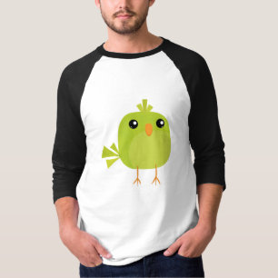 Grüner Vogel Cartoon T-Shirt
