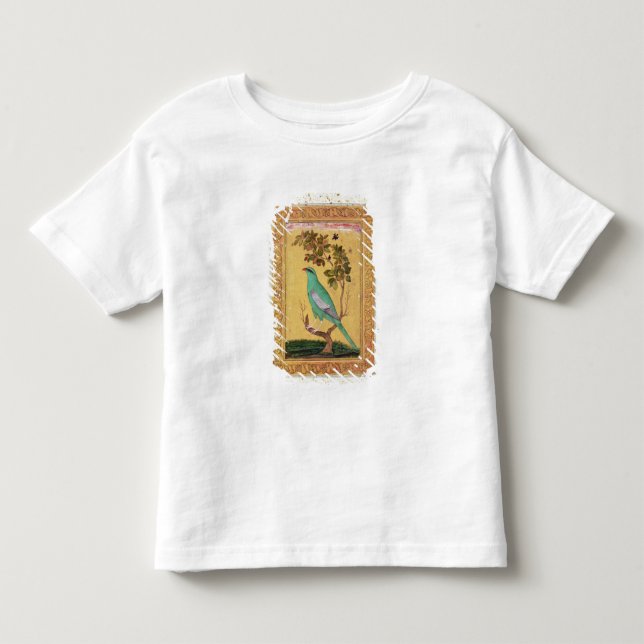 Grüner Vogel, Mughal (Gouache auf Papier) Kleinkind T-shirt (Vorderseite)