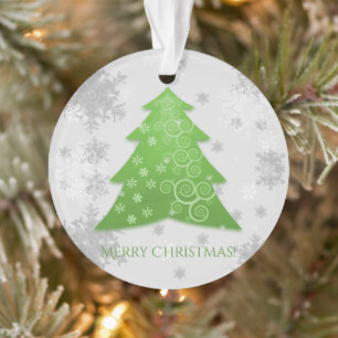 Grüner Weihnachtsbaum Ornament