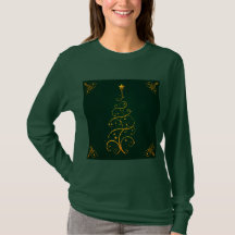 Grüner Weihnachtsbaum T - Shirt