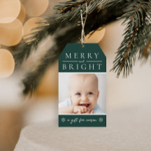 Grüner Weihnachtsgeschenkanhänger