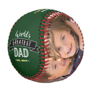 Grüner Weltbester Vater Moderne, kühne Typografie Baseball