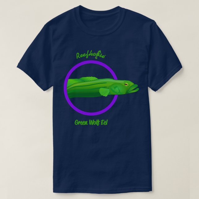 Grüner Wolfsaal T-Shirt (Design vorne)
