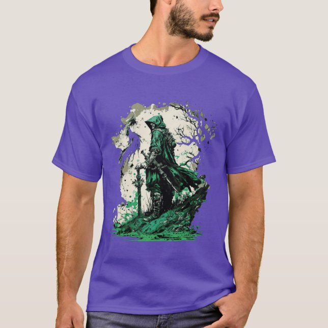 grüner Zauberer Freund T-Shirt (Vorderseite)