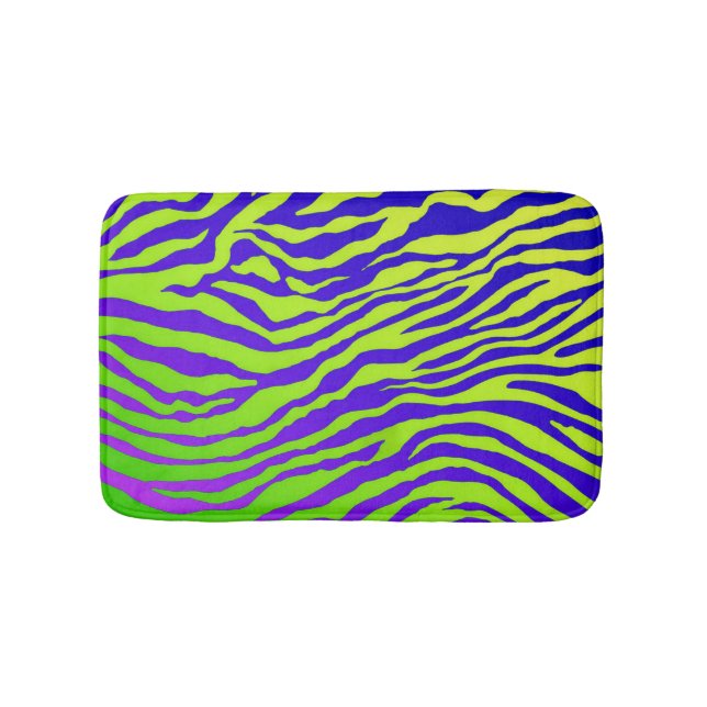 Grüner Zebra Badematte (Vorderseite)
