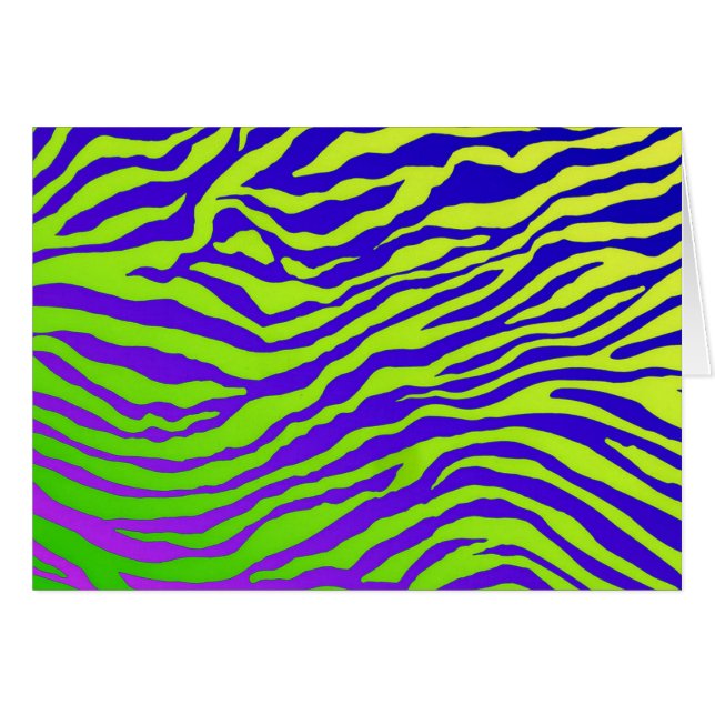 Grüner Zebra (Landschaft) (Vorderseite (Horizontal))
