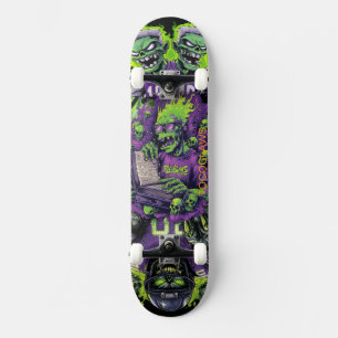 Grüner Zombie-Gelehrter & Monster-Horror-Skateboar Skateboard