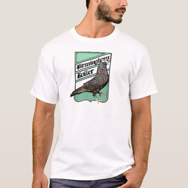 Grünes Abzeichen für Birmingham-Rollen-Fanatiker T-Shirt (Vorderseite)