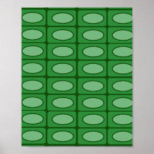 Grünes Alligatorhaut-Muster Poster