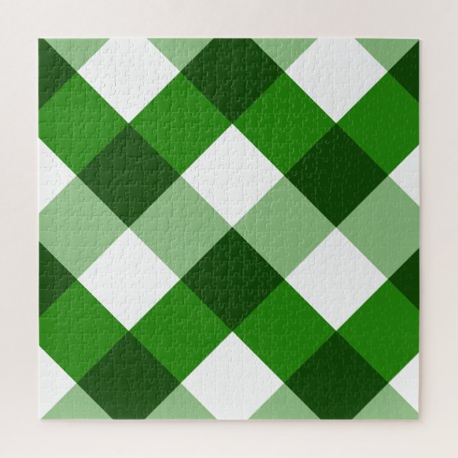 Grünes Argyle-Diamantmuster (Vertikal)