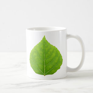 Grünes Aspen-Blatt #11 Kaffeetasse