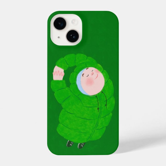 Grünes Baby iPhone 14 Hülle (Rückseite)