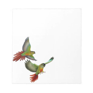 Grünes Backengrab Parrots Notepad Notizblock