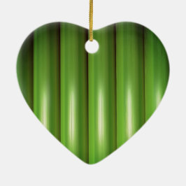 Grünes Bambus-Set Keramik Ornament