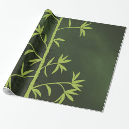 Grünes Bambusgrün Geschenkpapier