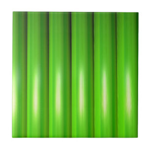 Grünes BambusSet Fliese