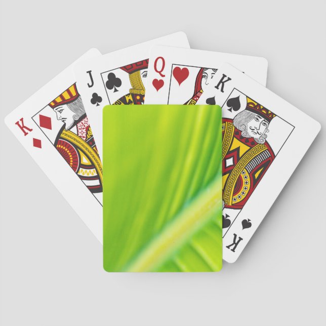 grünes Bananenblatt Spielkarten (Rückseite)