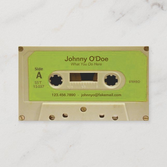 Grünes Band Visitenkarte (Vorderseite)