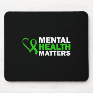 Grünes Band zur Sensibilisierung für psychische Ge Mousepad