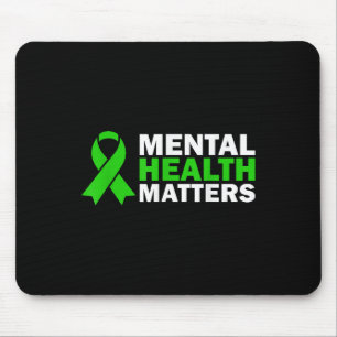 Grünes Band zur Sensibilisierung für psychische Ge Mousepad