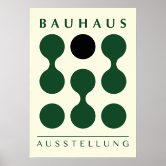 Grünes Bauhaus Druck, druckbares grünes Bauhaus-Wa Poster