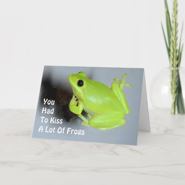 Grünes Baum-Frosch-Bild Karte (Vorderseite)