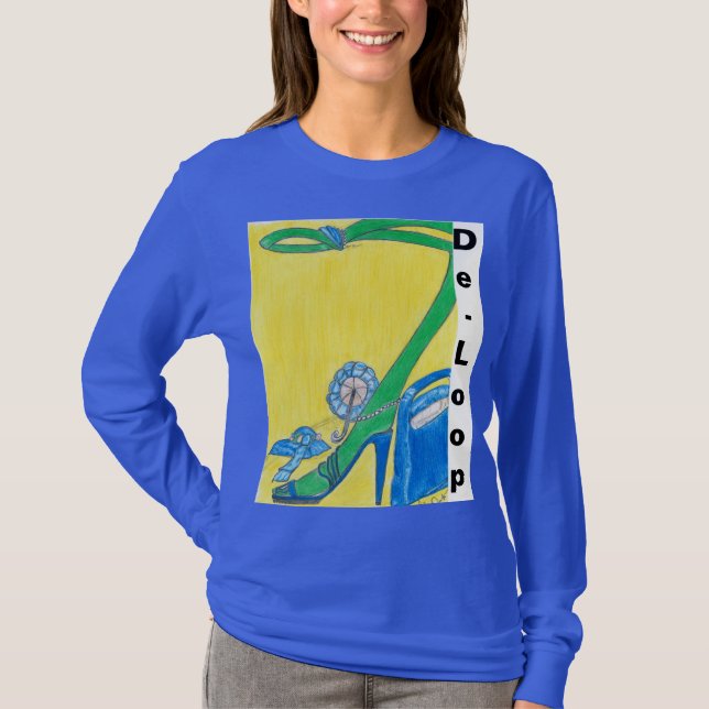 Grünes Bewusstsein in einem Schuh T-Shirt (Vorderseite)