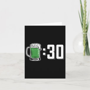 Grünes Bier 30 St Patricks Day Drinking Party Karte