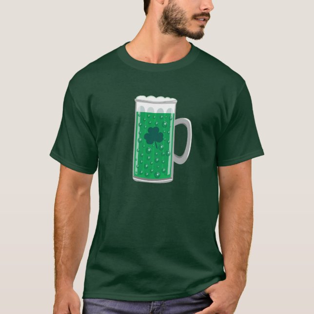 Grünes Bier T-Shirt (Vorderseite)