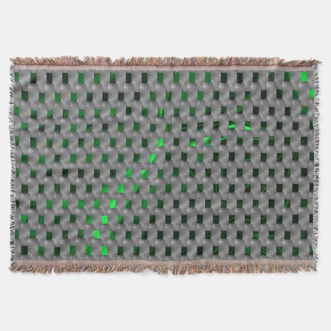 Grünes Bild unter grauen Plaques, längliche Quadra Decke (Vorderseite)