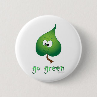 Grünes Blatt Button