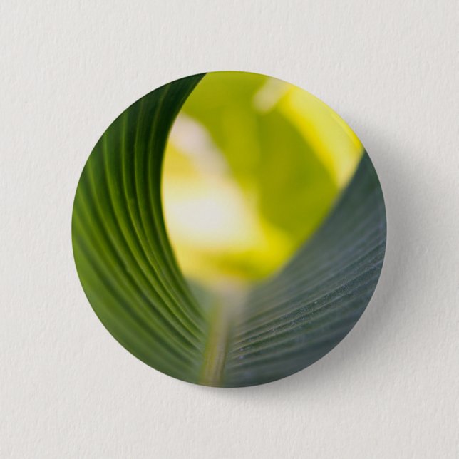Grünes Blatt Button (Vorderseite)