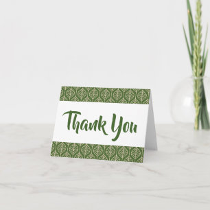 Grünes Blatt Dankeschön Blätter Boho Hochzeit Dankeskarte