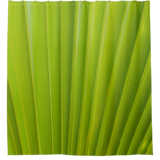 Grünes Blatt Duschvorhang (Vorderseite)