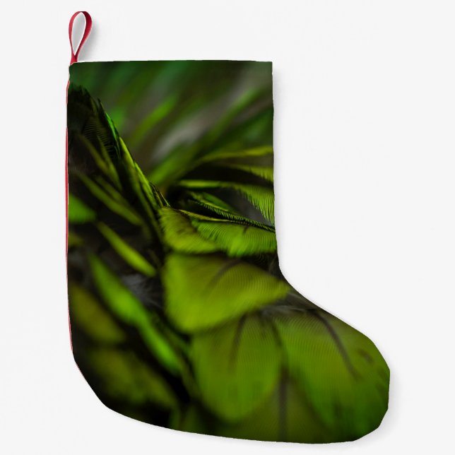 Grünes Blatt Kleiner Weihnachtsstrumpf (Vorderseite)