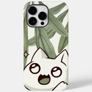 Grünes Blatt mit Katze | Liebhaber von Heimtieren  Case-Mate iPhone 14 Pro Max Hülle