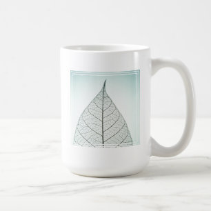 Grünes Blatt-Skelett Kaffeetasse
