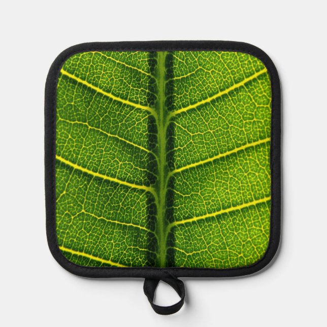 Grünes Blatt Topflappen (Vorderseite)