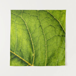 Grünes Blatt Wandteppich