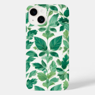 Grünes Blattmuster Case-Mate iPhone 14 Hülle