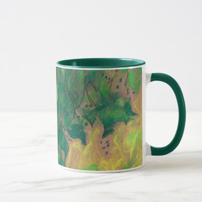 Grünes Blattwerk Tasse (Rechts)