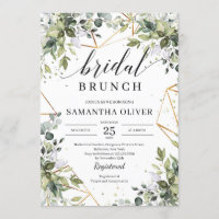 Grünes Blattwerk und vergoldete Rahmen boho bridal