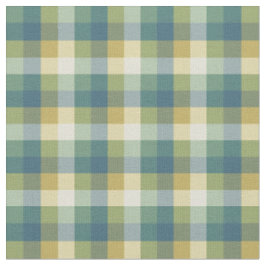 Grünes, blaues und gelbes Checkered kariertes Stoff