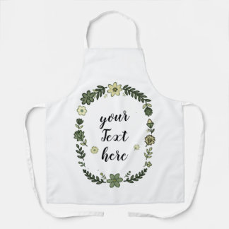 Grünes Blumengeschenk Schürze