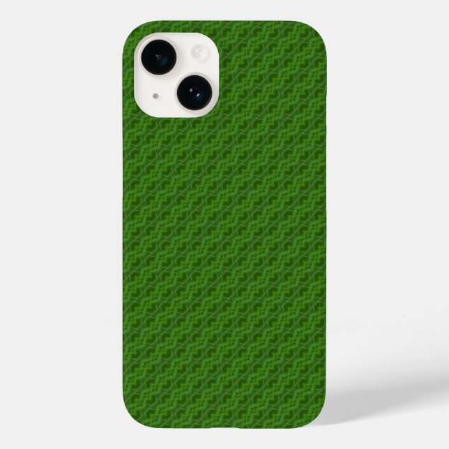 Grünes Blumenmuster Case-Mate iPhone 14 Hülle (Rückseite)