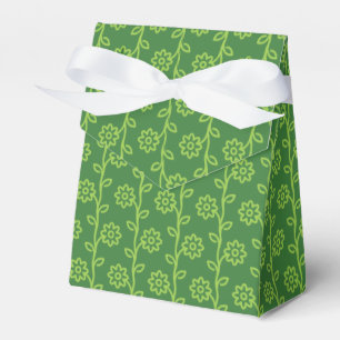 Grünes Blumenmuster Geschenkschachtel