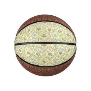 Grünes Blumenmuster Mädchen Frauen Mini Basketball