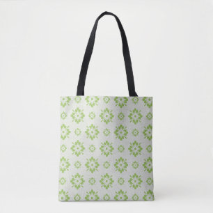 Grünes Blumenmuster Tasche