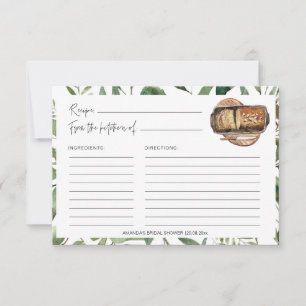 Grünes Brautparty Küche Recipe Cards