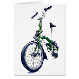 Grünes Brompton Fahrrad